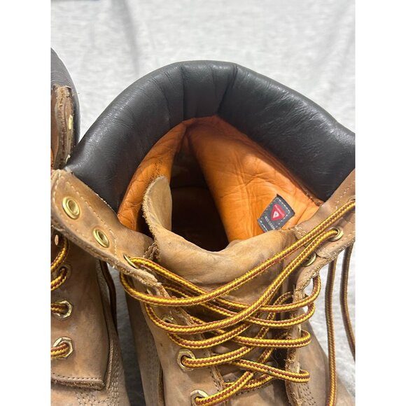Timberland Pro Boot Men's Size 12M Lace Up Ankle Leather Hiking Wheat Brown - Picture 3 of 8